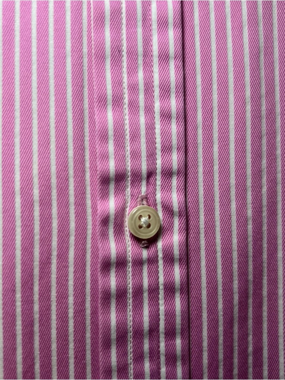 Thomas Pink Jermyn Street London Mens Pink White Striped Button Down Dress Shirt - Picture 10 of 14